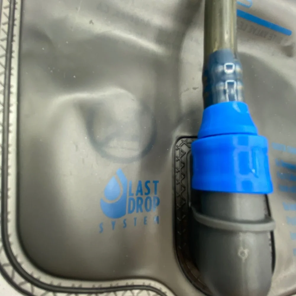 Outdoor Products 2L Hydration Bladder Reservoir Last Drop System Smoke Blue